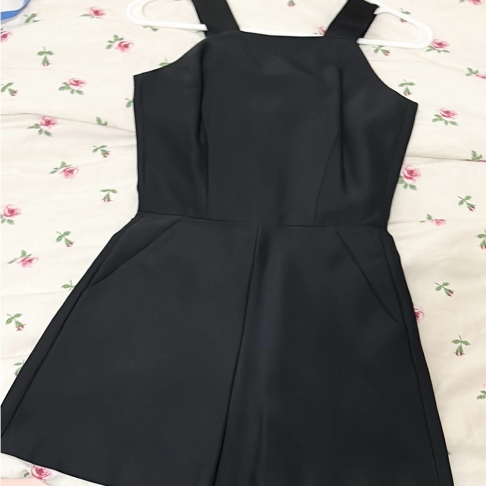 French Connection Black structured romper